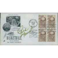 Rick Mount Signed Honoring Basketball 1961 FDI Cachet JSA Authenticated