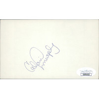 Calvin Murphy Houston Rockets Signed 3x5 Index Card JSA Authenticated