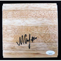 Sviatoslav Mykhailiuk Los Angeles Lakers Signed 6x6 Floorboard JSA Authenticated
