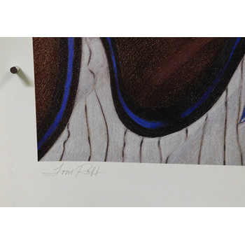 Shaquille O'Neal Orlando Magic Signed LE 27.5x30.5 Lithograph JSA Authenticated