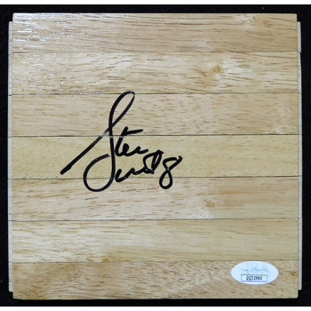 Steve Smith Atlanta Hawks Signed 6x6 Floorboard JSA Authenticated