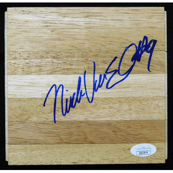 Nick Van Exel Los Angeles Lakers Signed 6x6 Floorboard JSA Authenticated