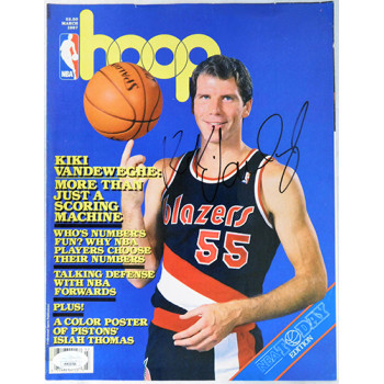 Kiki Vandeweghe Portland Trail Blazers Signed Magazine Cover JSA Authenticated