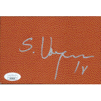 Sasha Vujacic LA Lakers Signed 4x6 Basketball Surface Card JSA Authenticated