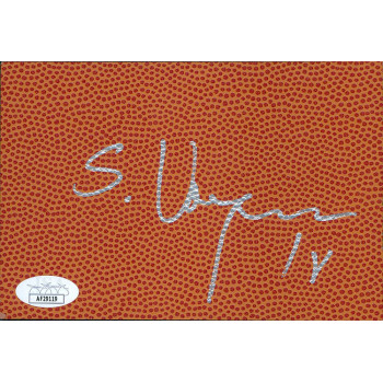 Sasha Vujacic LA Lakers Signed 4x6 Basketball Surface Card JSA Authenticated