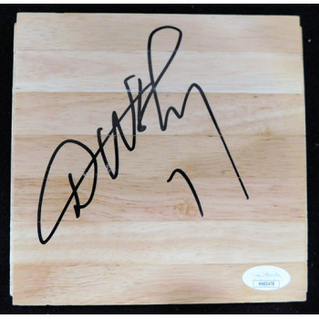 David Wesley Charlotte Hornets Signed 6x6 Floorboard JSA Authenticated