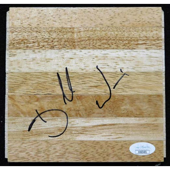 Dorell Wright Miami Heat Signed 6x6 Floorboard JSA Authenticated