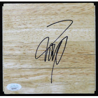 Wang Zhizhi Dallas Mavericks Signed 6x6 Floorboard JSA Authenticated