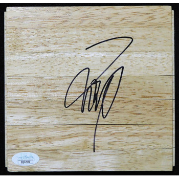 Wang Zhizhi Dallas Mavericks Signed 6x6 Floorboard JSA Authenticated