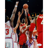 Stacey Augmon Atlanta Hawks Signed 8x10 Glossy Photo JSA Authenticated Stacey Augmon Atlanta Hawks Signed 8x10 Glossy Photo JSA Authenticated