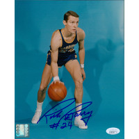 Rick Barry Golden State Warriors Signed 8x10 Glossy Photo JSA Authenticated