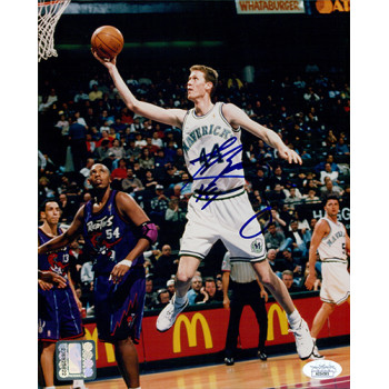 Shawn Bradley Dallas Mavericks Signed 8x10 Glossy Photo JSA Authenticated