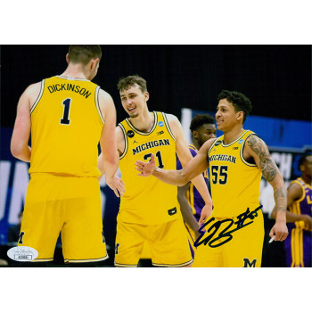 Eli Brooks Michigan Wolverines Signed 8x10 Glossy Photo JSA Authenticated Eli Brooks Michigan Wolverines Signed 8x10 Glossy Photo JSA Authenticated