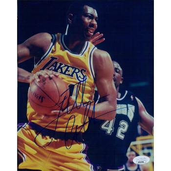 Elden Campbell Los Angeles Lakers Signed 8x10 Glossy Photo JSA Authenticated Elden Campbell Los Angeles Lakers Signed 8x10 Glossy Photo JSA Authenticated