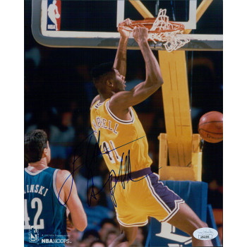 Elden Campbell Los Angeles Lakers Signed 8x10 Glossy Photo JSA Authenticated Elden Campbell Los Angeles Lakers Signed 8x10 Glossy Photo JSA Authenticated