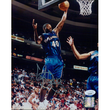 Calbert Cheaney Washington Wizards Signed 8x10 Glossy Photo JSA Authenticated Calbert Cheaney Washington Wizards Signed 8x10 Glossy Photo JSA Authenticated