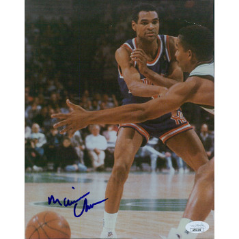Maurice Cheeks New York Knicks Signed 8x10 Glossy Photo JSA Authenticated