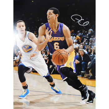 Jordan Clarkson Los Angeles Lakers Signed 16x20 Matte Photo JSA Authenticated