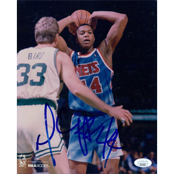 Derrick Coleman New Jersey Nets Signed 8x10 Glossy Photo JSA Authenticated Derrick Coleman New Jersey Nets Signed 8x10 Glossy Photo JSA Authenticated