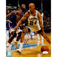 Lloyd Daniels San Antonio Spurs Signed 8x10 Glossy Photo JSA Authenticated