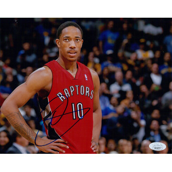 DeMar DeRozan Toronto Raptors Signed 8x10 Matte Photo JSA Authenticated