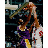 Vlade Divac Los Angeles Lakers Signed 8x10 Glossy Photo JSA Authenticated