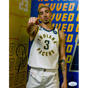 Chris Duarte Indiana Pacers Signed 8x10 Glossy Photo JSA Authenticated Chris Duarte Indiana Pacers Signed 8x10 Glossy Photo JSA Authenticated
