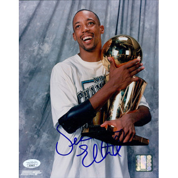Sean Elliott San Antonio Spurs Signed 8x10 Glossy Photo JSA Authenticated Sean Elliott San Antonio Spurs Signed 8x10 Glossy Photo JSA Authenticated