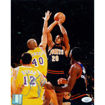 LaPhonso Ellis Denver Nuggets Signed 8x10 Glossy Photo JSA Authenticated LaPhonso Ellis Denver Nuggets Signed 8x10 Glossy Photo JSA Authenticated