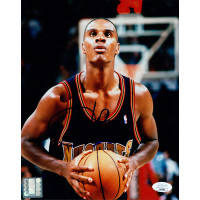 LaPhonso Ellis Denver Nuggets Signed 8x10 Glossy Photo JSA Authenticated