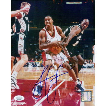 Steve Francis Houston Rockets Signed 8x10 Glossy Photo JSA Authenticated Steve Francis Houston Rockets Signed 8x10 Glossy Photo JSA Authenticated