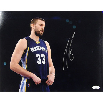 Marc Gasol Memphis Grizzlies Signed 11x14 Matte Photo JSA Authenticated