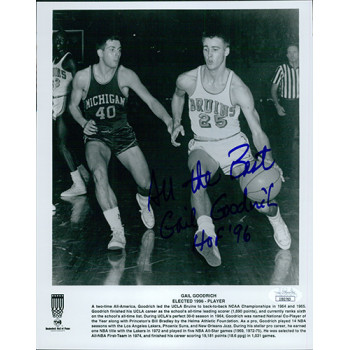 Gail Goodrich UCLA Bruins Signed 8x10 Glossy Photo JSA Authenticated