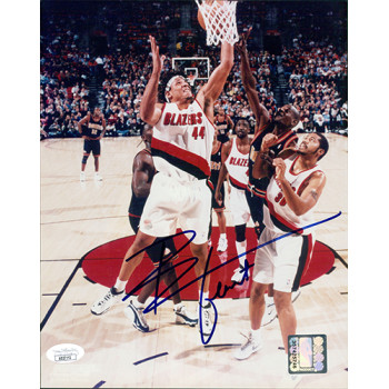 Brian Grant Portland Trail Blazers Signed 8x10 Glossy Photo JSA Authenticated