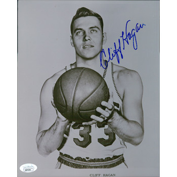 Cliff Hagan St. Louis Hawks Signed 8x10 Glossy Photo JSA Authenticated Cliff Hagan St. Louis Hawks Signed 8x10 Glossy Photo JSA Authenticated