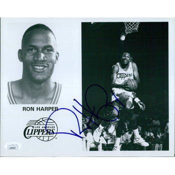Ron Harper Los Angeles Clippers Signed 8x10 Glossy Photo JSA Authenticated Ron Harper Los Angeles Clippers Signed 8x10 Glossy Photo JSA Authenticated