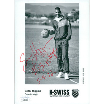 Sean Higgins Orlando Magic Signed 5x7 Promo Glossy Photo JSA Authenticated Sean Higgins Orlando Magic Signed 5x7 Promo Glossy Photo JSA Authenticated