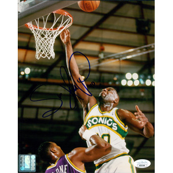 Shawn Kemp Seattle Supersonics Signed 8x10 Glossy Photo JSA Authenticated