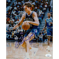 Christian Laettner Minnesota Timberwolves Signed 8x10 Photo JSA Authenticated