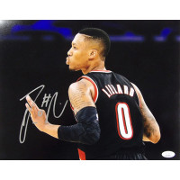 Damian Lillard Portland Trail Blazers Signed 11x14 Matte Photo JSA Authenticated