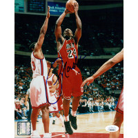Jamal Mashburn Miami Heat Signed 8x10 Glossy Photo JSA Authenticated Jamal Mashburn Miami Heat Signed 8x10 Glossy Photo JSA Authenticated