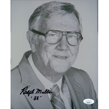 Ralph Miller Coach Signed 8x10 Glossy Photo JSA Authenticated