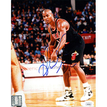 Harold Miner Miami Heat Signed 8x10 Glossy Photo JSA Authenticated