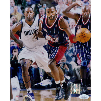 Cuttino Mobley Houston Rockets Signed 8x10 Glossy Photo JSA Authenticated