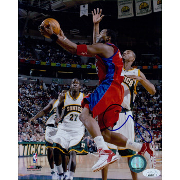 Cuttino Mobley Los Angeles Clippers Signed 8x10 Glossy Photo JSA Authenticated Cuttino Mobley Los Angeles Clippers Signed 8x10 Glossy Photo JSA Authenticated