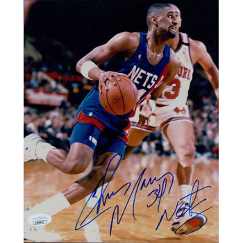 Chris Morris New Jersey Nets Signed 8x10 Glossy Photo JSA Authenticated Chris Morris New Jersey Nets Signed 8x10 Glossy Photo JSA Authenticated