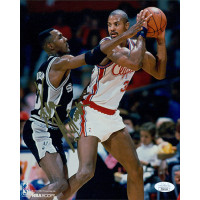 Ken Norman Los Angeles Clippers Signed 8x10 Glossy Photo JSA Authenticated