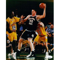 Bryant Reeves Oklahoma State Cowboys Signed 8x10 Matte Photo JSA Authenticated