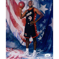Mitch Richmond Golden State Warriors Signed 8x10 Glossy Photo JSA Authenticated