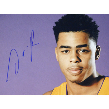 D'Angelo Russell Los Angeles Lakers Signed 16x20 Matte Photo JSA Authenticated